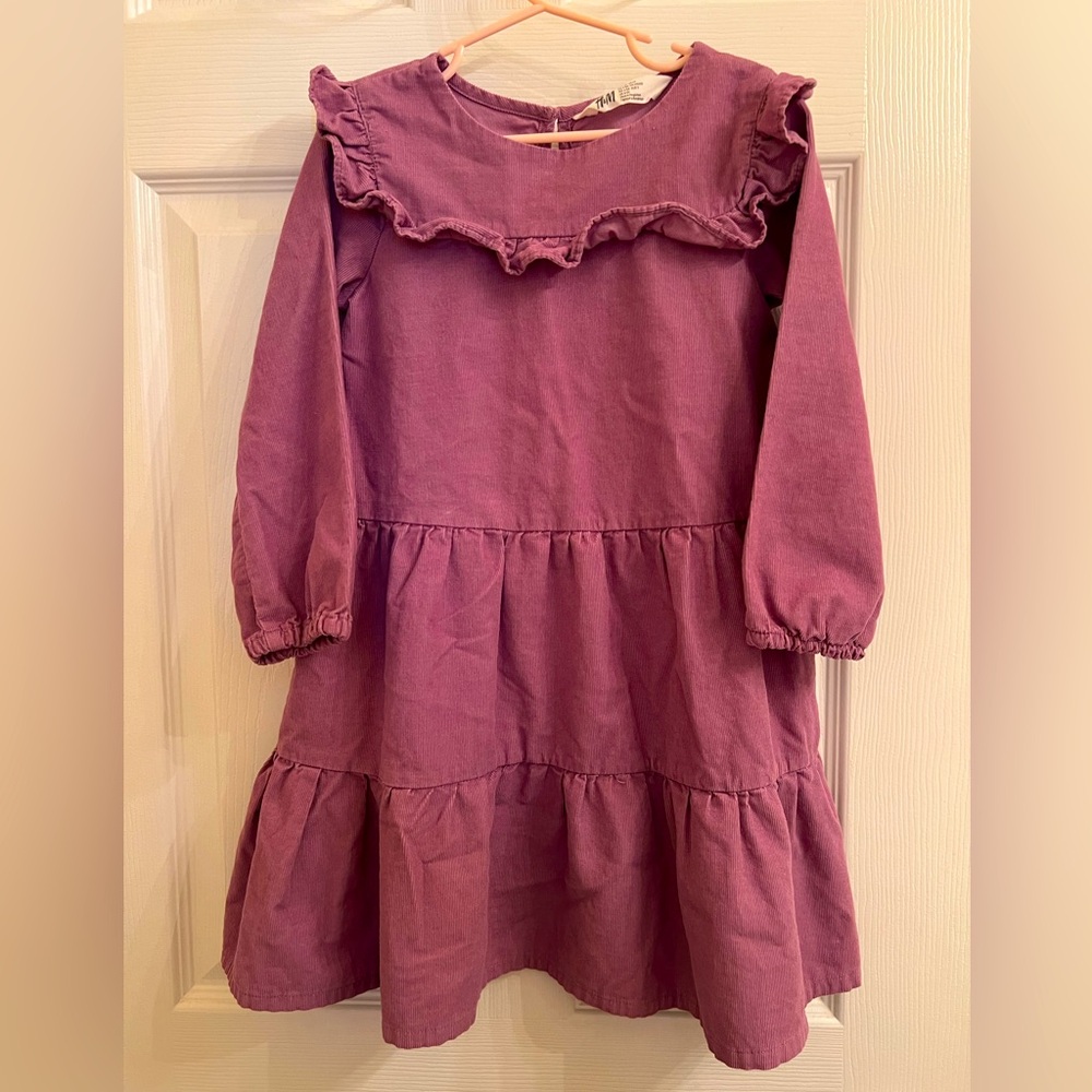 H&M GIRLS CORDUROY DRESS